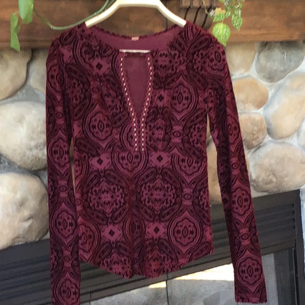 HP🍀FREE PEOPLE VELVET TOP